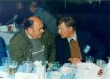 Prof. Donat Tylman ( po lewej) i Prof. T. Karski - rozmowa na Konferencji Ortopedow Wojska Polskiego. Prof. Donat Tylman from Warsaw (on the left) - discussion about 