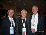 Prof. Cody Bunger President of SICOT (after election in Hong Kong - August 2008) - in the middle, on right Prof. A. Bohatyrewicz, on left Prof. T. Karski. Photo taken during Orthop. Congress in Poznan / Poland / 10 - 13.09.2008 