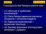 Test fleksyjny palcw stopy / Flexions test of toes LECTURE