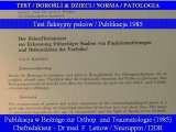 Test fleksyjny palcw stopy / Flexions test of toes LECTURE