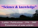 New Fundamental Knowledge on Scoliosis. SCIENCE versus OPINION / LECTURE