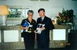 IRSSD, Athens, 2002. Prof. Martha Haves from Arizona / USA (on left) and Prof. T. Karski 