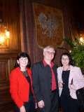 KARATE / Meeting in Ld / Poland /  31st March 2007. On the picture - from right Mrs. K. ynka, Mr. J. ynka, Dr. J. Karska. KARATE is the best method for NEO-PROPHYLAXIS and CONSERVATIVE TREATMENT of SCOLIOSIS.